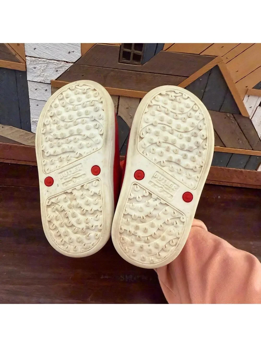 Butler Kids Youth Emperor Slip-On Overboots Red 9‎